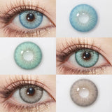 1pair Gray Color Contact Lenses Softlens for Eyes Lenses Cosmetic Eyecontacts fast shipping Yearly Use