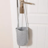 Daiiibabyyy  Casual Large Capacity Handwoven Bucket Bag Solid Color Straw Design Metal Line Bucket Bag Handmade Boho Shoulder Bag Beach