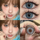 Daiiibabyyy  1 Pair Natural Color Contact Lenses Korean Brown Lenses Beauty Fashion Gray Lense Blue Lenses with High Quality Lens