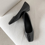Daiiibabyyy  Retro Women's Shoes Exquisite Soft Leather Casual Shoes for Woman French Square Head Low Heels Designer Shoes Zapatos De Mujer