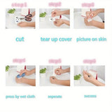 Daiiibabyyy  1pc Rainbow Sun and Rain Temporary Tattoo, Arm, Back, Shoulder, and Leg Tattoo Stickers Rainbow Sun and Rain Tattoo Stickers