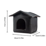 DAIIIBABYYY  -  Cats House Waterproof Outdoor Keep Warm Pet Cat Cave Beds Nest Funny Foldable And Washable For Kitten Puppy Pets Supplies