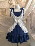 Daiiibabyyy  New Vintage Elegant Fashion 3 Piece Set Women Chic Lace Cardigan + Cute Bow Tops + Mini Skirts Japanese Y2k High Street Outfits