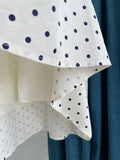 DAIIIBABYYY  -  Summer New Fashionable Sleeveless Polka Dot Shirt Vest, Loose and Slimming Versatile Linen Top