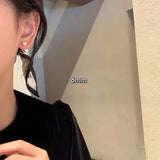DAIIIBABYYY  -  Elegant Big Round Imitation Pearl Ear Clip Stud Earring Wedding Jewelry for Women Korean Fashion No Piercing Earrings