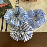 Daiiibabyyy Ins Simple Cute Bow Hair Scrunchies French Style Large Intestine Hair Ring Elegant Lady Y2K Hair Band