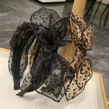 Daiiibabyyy  Lace Bow Headbands For Women Girls Top Knotted Hairbands Fashion Hair Hoops Hair Band Girls Hair Accessories Gifts