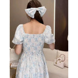 DAIIIBABYYY  -  Summer New Calf Length Skirts Palace French Princess Style Romantic Elegant High End Unique Design Leaf First Love Fairy Dresses