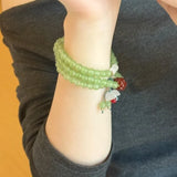 DAIIIBABYYY  -  New Chinese Agate Gourd Bracelet Women's New Light Luxury Niche Exquisite Bracelet Women