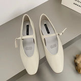 DAIIIBABYYY  -  Summer New Women Flat Shoes Fashion Green Beige Shallow Ladies Casual Soft Mary Jane Shoes Outdoor Dress Flat Ballet Shoes
