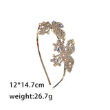 Daiiibabyyy  Fashion Simple Personality Hairbands for Women New Rhinestone Butterfly Headwear Design Wedding Bride Hair Accessories Gifts