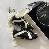 Daiiibabyyy  Shoes for Women Hot Sale Front Lace-up Women's Vulcanize Shoes Fashion Color Matching New Best Seller Outdoor Casual Shoes