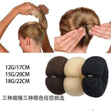 Daiiibabyyy  Fashion Hair Bun Maker Donut Magic Foam Sponge Easy Big Ring Hair Styling Tools Elastic Polyester Hair Band Accessories