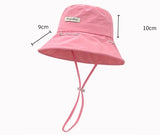 DAIIIBABYYY  -  Foldable Wide Brim Fisherman Hat with Drawstring Bag Convertible Sunshade Outdoor Fishing Cap Summer Multi-Functional Protection