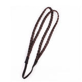 Daiiibabyyy  Pop Synthetic Head hoop Headwear 4 colors Twist Headband Wig Headband Braided Hair Band Synthetic Wig Double Braided