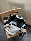 Daiiibabyyy  New Canvas Multi-Compartment High-Capacity Tote Bag Zipper Stylish Versatile Minimalist Summer Shoulder Strap