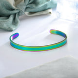 Daiiibabyyy Cuff Bracelets on Hand Couple Fashion Bangles Charm Stainless Steel Bracelet for Women Jewellery Accessories