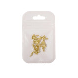 Daiiibabyyy 20Pcs Irregular Alloy Nail Art Decorations Gold Silver 3D Nail Chain DIY Manicure INS Japanese Nail Art Jewelry Accessories