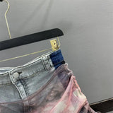 DAIIIBABYYY  -  Female Trend Sexy Pleated Denim Half Skirt Summer Fashionable Drawstring High Waist A-line Skirt Women Clothing Vintage Skirts