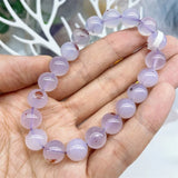 DAIIIBABYYY  -  Natural Purple Agate&Cinnabar Bracelet Gemstone Crystal Jewelry Bangle For Women Healing Bohemia Holiday Gift 1pcs 10MM