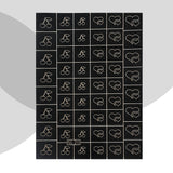 Daiiibabyyy 1PC Nail Stickers Stencils Love Heart Number Butterfly Design Decals Water Slider Wrap Nail Art Decorations Printing Sticker