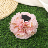 Daiiibabyyy  Flower Mesh Hair Claw Girls Pleated Ponytail Hair Crabs Hairpin Ladies Simple Sweet Beach Headwear Fashion Hair Accessories