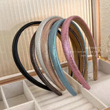 Daiiibabyyy Vinatge Sparkling Candy Color Hair Hoop Headwear 2023 Trendy Retro Korean Sweet INS Headband Women Hair Accessories Wholesale