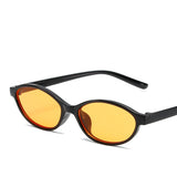 DAIIIBABYYY  -  Retro Oval Frame Sunglasses Fashion Personalized Trendy Small Frame Sunglasses Punk Cat Eyes Sunshade Sun Protection Glasses
