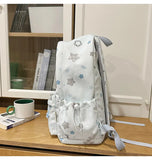 Daiiibabyyy  Fashion Kawaii Y2k Backpack Preppy Cute Star Print Girls Schoolbags High-capacity Outdoor Travel Backpacks for Women Students