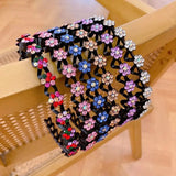 DAIIIBABYYY  -  New Non-slip Rhinestone Headbands Solid Wave Hairbands for Women Girls Bezel Fashion Hair Hoop Ladies Boutique Hair Accessories