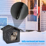 DAIIIBABYYY  -  Cats House Waterproof Outdoor Keep Warm Pet Cat Cave Beds Nest Funny Foldable And Washable For Kitten Puppy Pets Supplies
