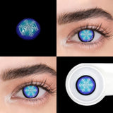 Daiiibabyyy  2Pcs/Pair Color contact lenses Cosplay Anime accessories Lenses anime White lenses Nezuko Pink Lens Halloween Eye Contact