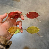 DAIIIBABYYY  -  New Unisex Retro Small Frame Oval Sunglasses Fashion Design Sun Glasses Summer Vintage Shades Eyeglasses Women's fashion glasses