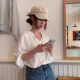 DAIIIBABYYY  -  French Retro Hollow Woven Flat Top Berets Cap for Women Summer Thin Breathable Versatile Sunscreen Casual Literary Newsboy Hat