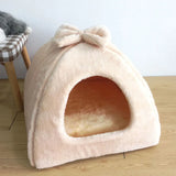 DAIIIBABYYY  -  Foldable Dog House Mat,Cat Litter Teddy Pomeranian Puppy Tent Kennel Nest,Small Medium Dog Chihuahua Mongolian Yurts,Pet Bed