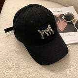 DAIIIBABYYY  -  New Spotted Cat Embroidered Baseball Cap Outdoor Versatile Soft Top Wide Brim Big Head Adjustable Sports Hat for Men and Women