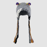 Daiiibabyyy  Y2k Wasteland Hippie Snail Hand-crocheted Autumn Winter Knitted Hat Cute Plush Ear Protectors Bomber Hats Women Skullies Beanies