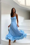 Daiiibabyyy Summer Women's Dress One Word Neck Strapless Sleeveless Dress Black Sexy Slim Backless Black Ruffle Dress