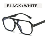 DAIIIBABYYY  -  Double Beam Rice Nail Sunglasses Women's New Style Simple And Fashionable Sunglasses Street Photography Sun Protection Glasses
