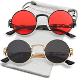 DAIIIBABYYY  -  Classic Steampunk Glasses Women Sunglasses Metal Luxury Brand Design Men Eyeglasses Vintage Women Sun Glasses Mirror Uv400