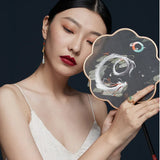 Daiiibabyyy Hetian Jade Earrings Female Painted Enamel New Ethnic Style Dropshipping Wholesale