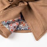 DAIIIBABYYY  -  Women's Autumn And Winter New Fashion Waist Strapped Suede Jacket Female Elegant Pocket Decorated High Street Casual Coat