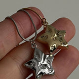Daiiibabyyy  Goth Antique Silver Color Skeleton Key Necklace Creativity Pendant Charm Statement Punk Jewelry Fashion Women Halloween Gift