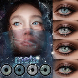 Daiiibabyyy  1Pair PATTAYA Fashion Makeup Beauty Contacts Lenses Soft Half Year Green Contacts Eyes New York Myopia Color Lenses