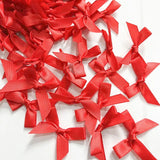 Daiiibabyyy 50-200Pcs Satin Ribbon Bows Small Ribbon Knot Bow Flower Crafts Decoration Handwork DIY Party Wedding Birthday Bows Ties Decor