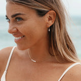 Daiiibabyyy Coconal Trendy Creative Pearl Hoop Earrings Water Drop Pendant Ear Studs for Women Pendant Long Earring Clip Jewelry Gift