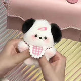 Daiiibabyyy Kawaii Plush Puppy Doll Toys Keychian Cartoon Bag Pendant Charms Car Keyring For Women Girls Birthday Gifts