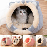 DAIIIBABYYY  -  Cat Bed House Kennel Nest Round Pets Sleeping Cave Kitten Beds Pet Basket Cozy Kitten Lounger Cushion Cat House Tent Dog House