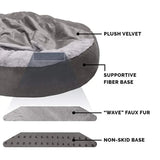 DAIIIBABYYY  -  Orthopedic Dog Bed Machine Washable with Hooded Blanket Winter Warm Waterproof Dirt Resistant Cat Puppy House Cuddler dog beds