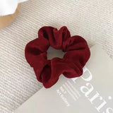 DAIIIBABYYY  -  New Year Red Hair Ropes Ties White Plaid Scrunchies College Girls Christmas Ponytail Holder Hairbands Women Hair Accessories